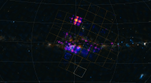 Image en rayons X de la Voie lactée obtenue par l’instrument WXT à bord du satellite Einstein Probe - Crédits: EPSC, NAO/CAS; DSS; ESO