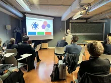 Photo de l'intervention d'Éric Chassande-Mottin. 