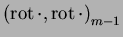 $\left({\mathrm{rot\,}}\cdot,{\mathrm{rot\,}}\cdot\right)_{m-1}$