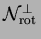 ${\cal N}_{{\mathrm{rot\,}}}^\bot$
