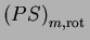 $\left(PS\right)_{m,{\mathrm{rot\,}}}$