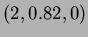 $\left(2,0.82,0\right)$