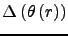 $\Delta\left(\theta\left(r\right)\right)$