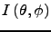 $\displaystyle I\left(\theta,\phi\right)$