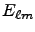 $\displaystyle E_{\ell m}$