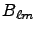 $\displaystyle B_{\ell m}$
