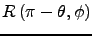 $\displaystyle R\left(\pi-\theta, \phi\right)$
