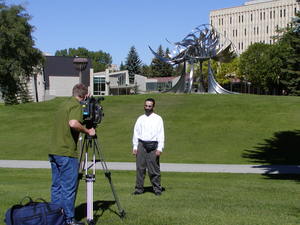 Steve Torchinsky interviewed by CTV at University of Calgary