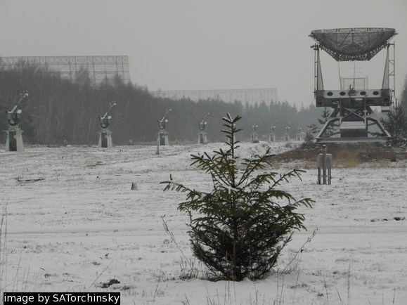 snow at the Nancay Radio Astronomy Facility