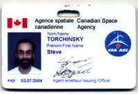 Steve Torchinsky at the Canadian Space Agency